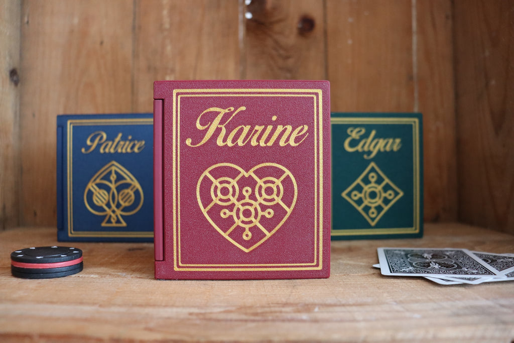 Coffret de luxe personnalisé pour un jeu de cartes