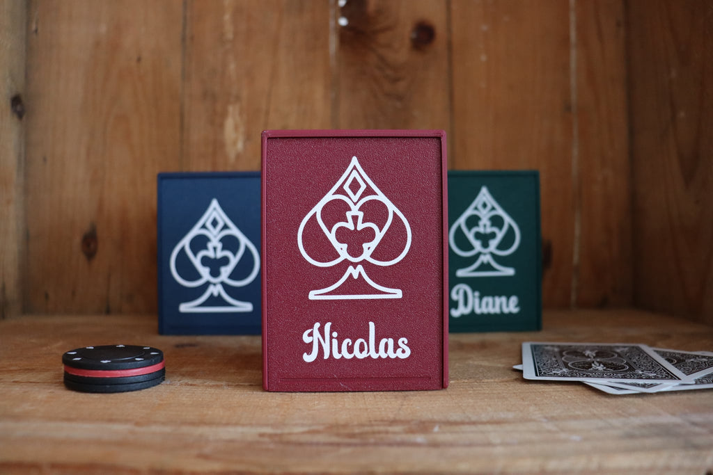 Coffret personnalisé pour jeu de cartes