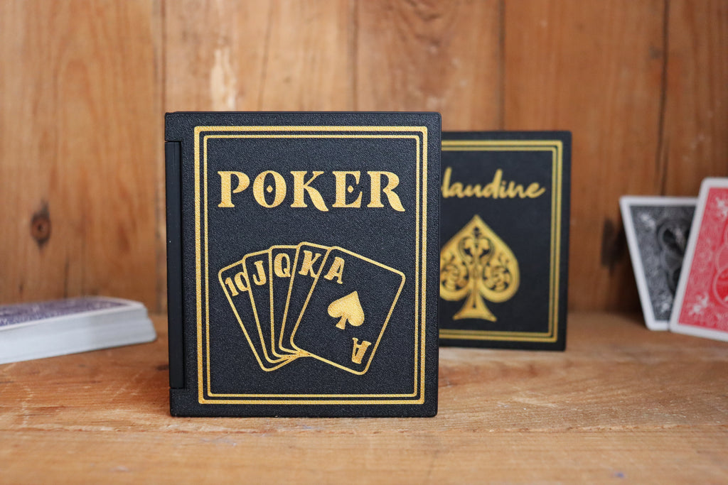 Coffret de luxe pour jeu de cartes Poker