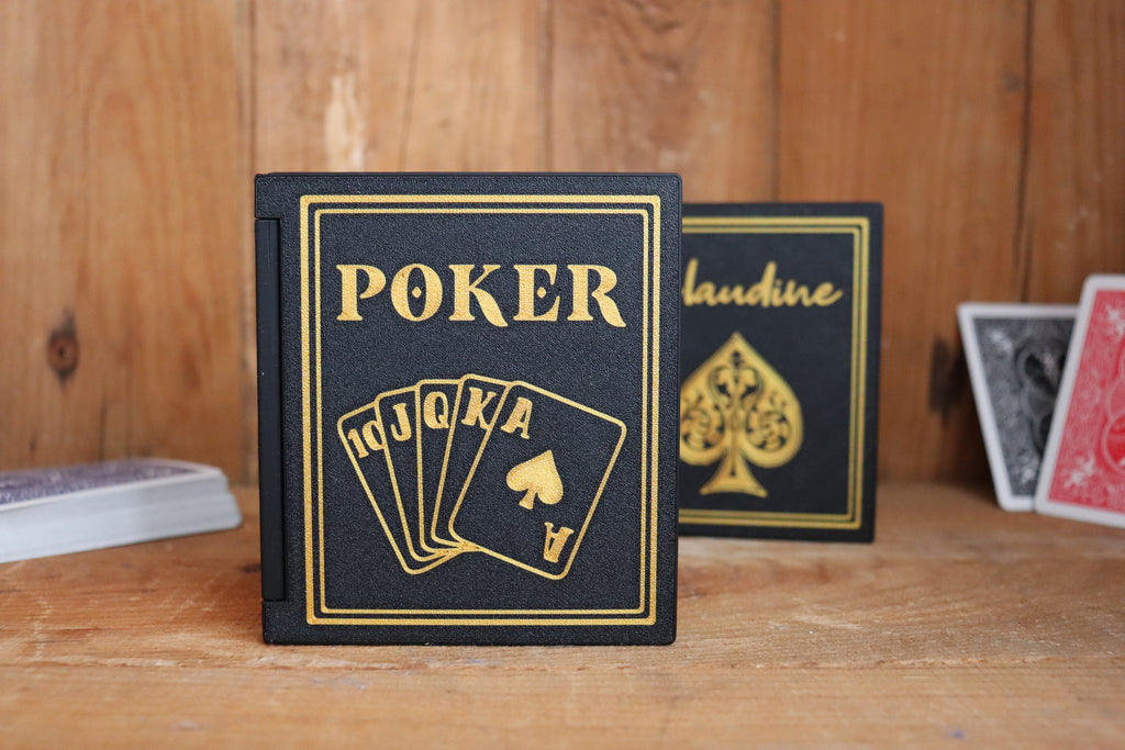 Coffret de luxe pour jeu de cartes Poker