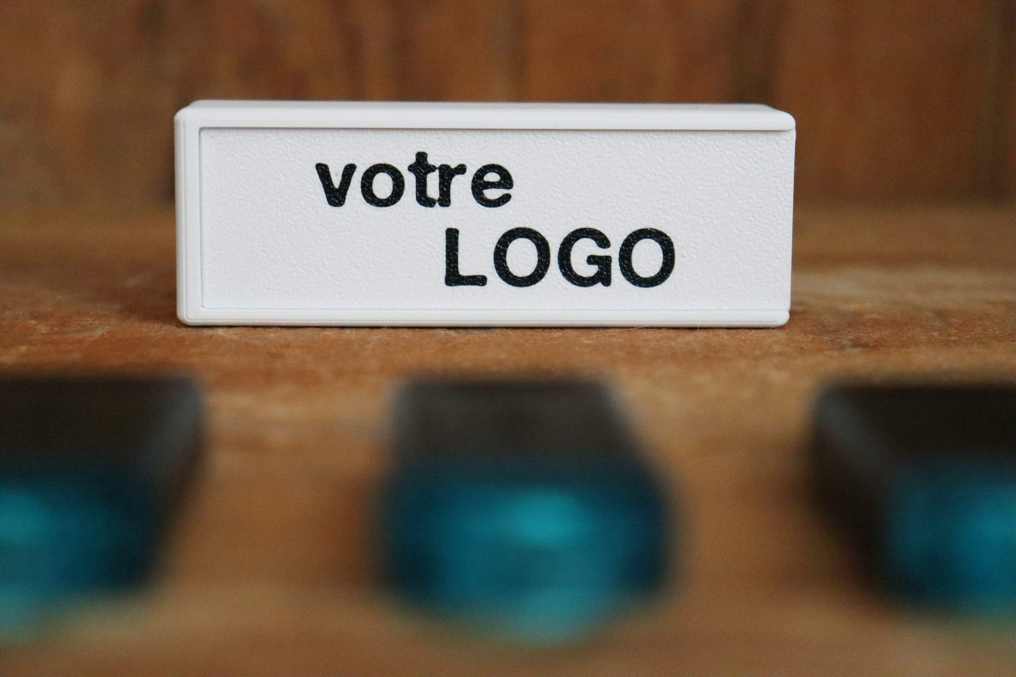 Boîte 1 Clé USB personnalisée avec logo (en lot) - BLANC