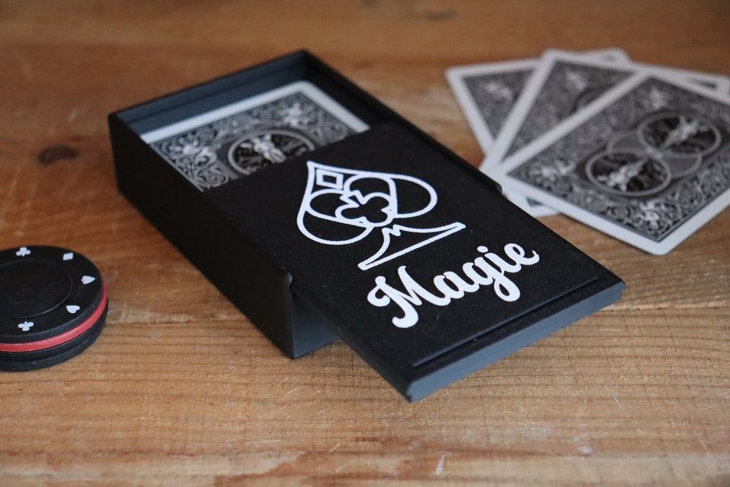 Coffret personnalisé pour jeu de cartes